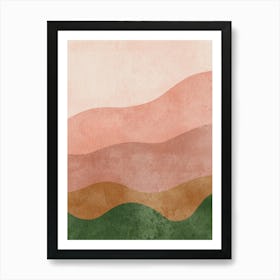 Watercolor Of Mountains 4 Art Print