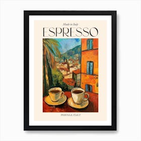 Perugia Espresso Made In Italy 2 Poster Art Print