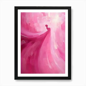 Pink Abstract Painting Art Print