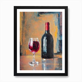 Provence Rosé 1 Oil Painting Cocktail Poster Art Print