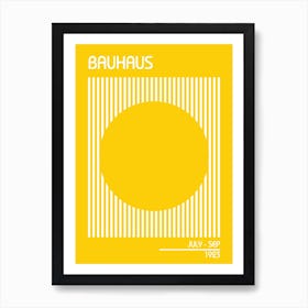Bauhaus Yellow Art Print