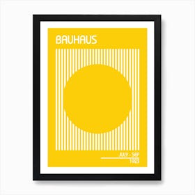 Bauhaus Blue Yellow Art Print