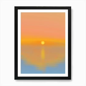 Sunrise Over The Ocean Affiche