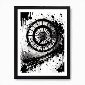 Clock Painting Art Print