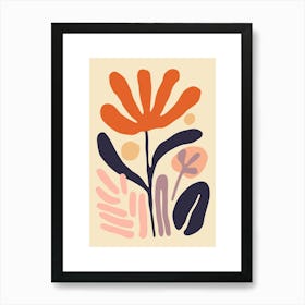 Abstract Floral Print 2 Art Print