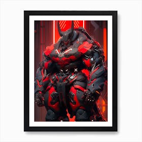 Overwatch Demon Art Print