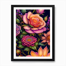 Floral Wallpaper Art Print