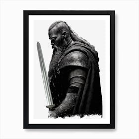 Viking king Ragnar Lothbrok Art Print