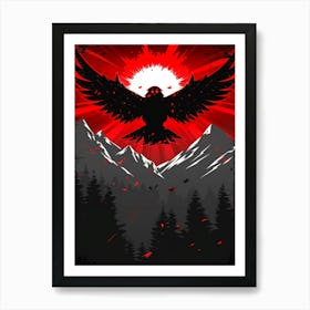 Eagle In The Sky Art Print