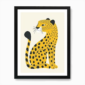 Yellow Leopard 2 Art Print