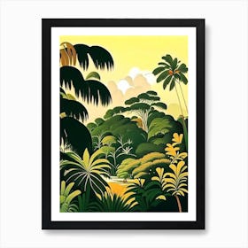 Rarotonga Cook Islands Rousseau Inspired Tropical Destination Art Print