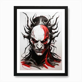 Demon Head 1 Art Print