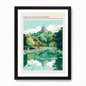 Parc Des Buttes Chaumont Paris France Art Print