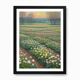 Flower Fields Art Print