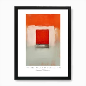 Red Door Abstract Painting 2 Exhibition Poster Art Print