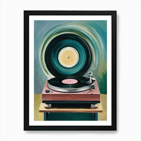 Turntable Vinyl Record Player  Art Print