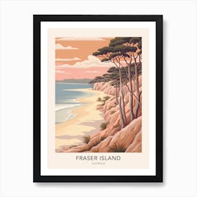 Fraser Island Australia Travel Poster Poster