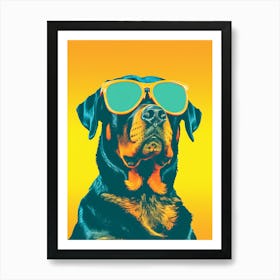 Rottweiler Canvas Print Art Print