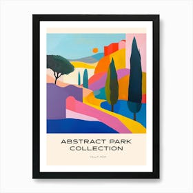 Abstract Park Collection Poster Villa Ada Rome 1 Art Print