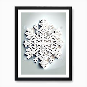 Pattern, Snowflakes, Marker Art 3 Art Print