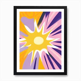 Solar Flare Musted Pastels Space Art Print