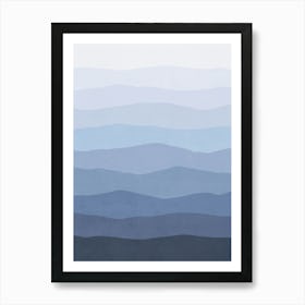 Minimal Waves 145 Art Print