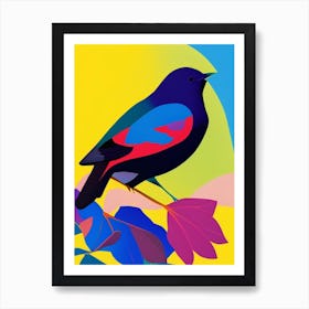 Cowbird Pop Matisse Bird Art Print