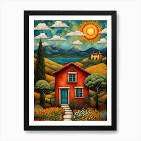 House In The Countryside 2 Art Print