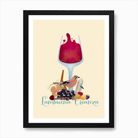 Crianze Wine Art Print