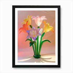 Dreamy Inflatable Flowers Amaryllis 4 Art Print