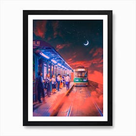 Evening Train Art Print