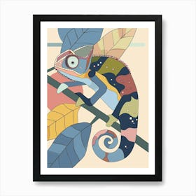 Carpet Chameleon Modern Abstract Illustration 1 Art Print