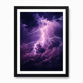 Lightning In The Sky 2 Art Print