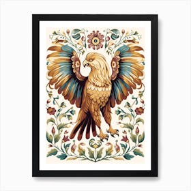 Griffin Floral 1 Art Print