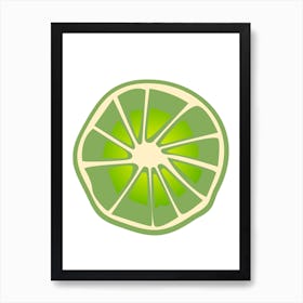 Lime Slice Art Print