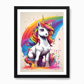 Unicorn horse Art Print