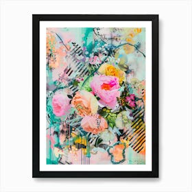 Abstract Floral Painting Art Print