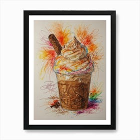 Ice Cream Sundae 5 Art Print