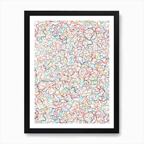 Water Drawings White Art Print