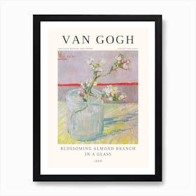 Blossoming Almond Branch In A Glass, Van Gogh Art Print