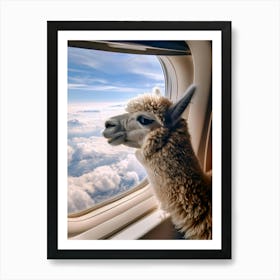 Llama In The Sky Art Print