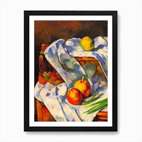 Scallions 2 Cezanne Style vegetable Art Print