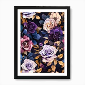 Wallpaper Roses 2 Art Print