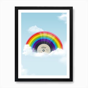 Vinyl Rainbow Art Print