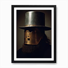 Man In A Helmet Art Print