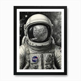 Nasa Astronaut Art Print