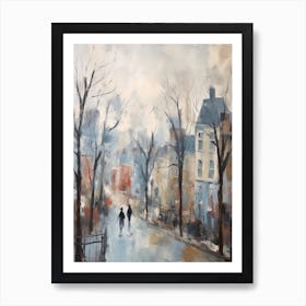 Winter City Park Painting Holland Park London 2 Art Print