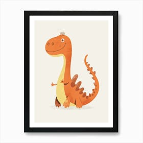 Cute Dinosaur 1 Art Print