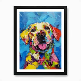 Colourful Dog Labrador Art Art Print