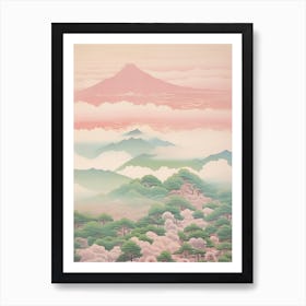 Mount Kirishima In Kagoshima Miyazaki, Japanese Landscape 3 Art Print